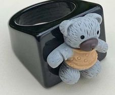 Bear Decor Resin Ring