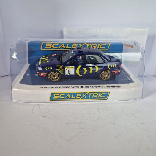 Scalextric C4555 Impreza WRX Carlos Sainz Slot Car  ( supercar classic WRC Rally )