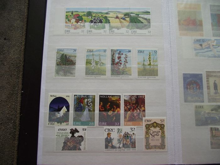 A New Stock Book With Collection Of Mint Irish Stamps