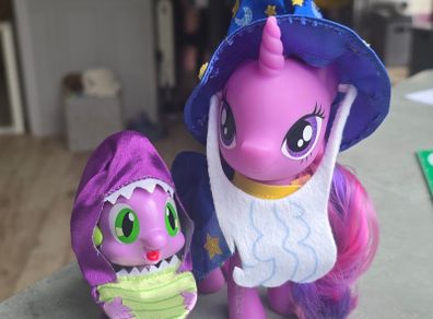 Twilight Sparkle as Star Swirl The Bearded & Spike Collector Set 6 inch Brushable MLP G4 My Little Pony 2016