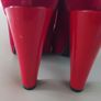Raspberry Red Velvet Shoes SIZE 2 NEW Image 5
