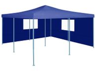 main image for ad Folding Gazebo with 2 Sidewalls 5x5 m Blue