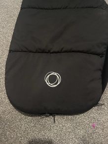 A black bugaboo footmuff