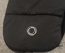 A black bugaboo footmuff