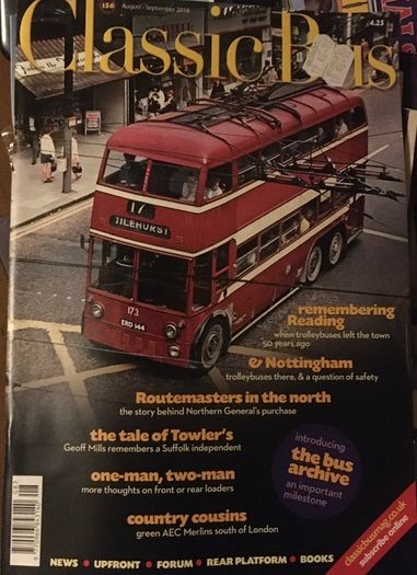 Classic Bus magazine Aug/Sept 2018