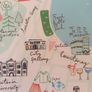 Wellington, NZ Map illustration A4 Image 3