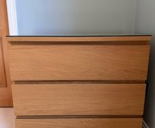 Ikea Malm Chest 3 Drawers - Oak