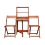 3 Piece Folding Bistro Set Solid Acacia Wood Image 3