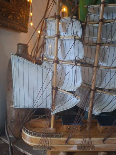 Vintage wooden ship