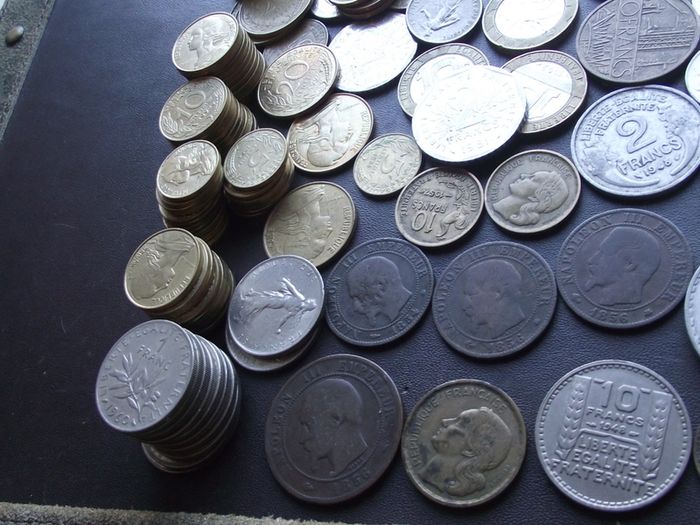 A Lot of 630+ grams of French coins