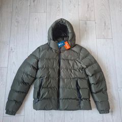 Superdry Mens Khaki Hooded Sports Puffer Jacket