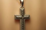 Sterling Silver Solid Cross and Chain