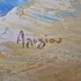 Mediterranean coastal landscape painted in oil Image 5