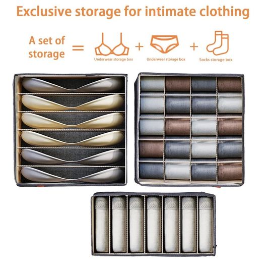 Brand New storage boxes Organizer Set of 3,