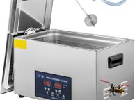 main image for ad 30L Ultrasonic Cleaner Dual Frequency Ultrasonic Cleaning Machine with Heater Jewelry Cleaner for Parts Jewelry Eyeglass Ring Denture Record Circuit Board 28/40KHz