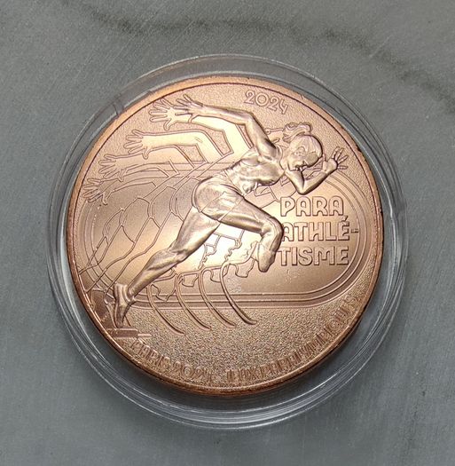 France 0.25 Euro Copper Coin Full Set (21 Coins) Paris Olympic Paralympic Games