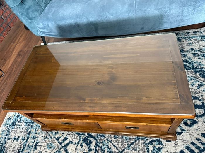 Egyptian coffee table. New zeeland pine.