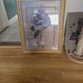 Gold frame flower picture lovely piece Image 2