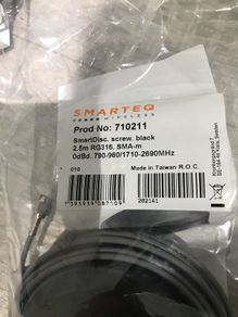 710211 - LTE Aerial, SmartDisc, 2G / 3G / 4G, IP67, 2.15 dBi, Male SMA, Screw