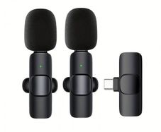 K60 Wireless Lavalier Microphone | Clip-On Mic for iPhone & Android USB-C - 08311