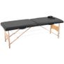 NEW SALE | 2 Section Foldable Massage Table Professional Salon SPA Facial Couch Tattoo Bed with Carry Bag Black Image 6