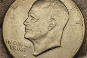 USA United States 1972 Eisenhower 1 Ike Dollar Apollo 11 Moon  Landing