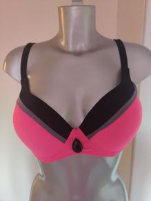 Life Beach padded underwired  swimwear bra size XXL Cup D Postage included