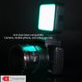 Portable RGB Video Soft Light - LED Camera Light 360 Full Color, Dimmable 2500-7000K Panel Light with Cold Shoe Interfaces, Rechargeable Image 9