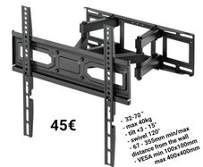 Tv Wall Mount Bracket Tilt Swivel 32-70"