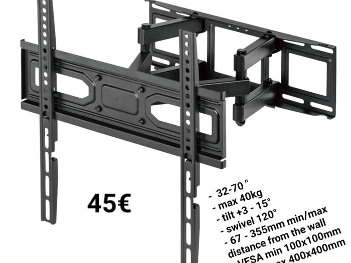 Tv Wall Mount Bracket Tilt Swivel 32"-70"