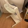 Stokke Tripp trapp high chair in white wood  with accessories in great condition Image 4
