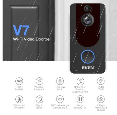 BRAND NEW 1080P Smart WiFi Video Doorbell Camera Visual Intercom Night vision IP Door Bell Wireless Security Camera