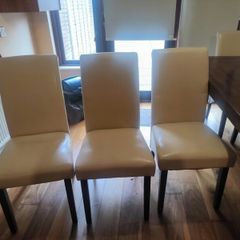 Table and six chairs