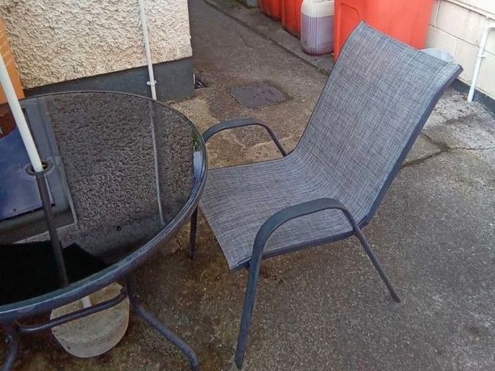 Garden Table Chairs & Umbrella Set