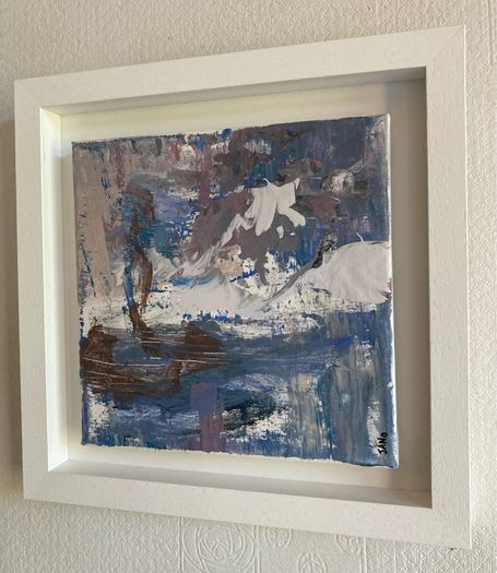 Original Abstract Painting  Glacier Trek Contemporary irish  Art