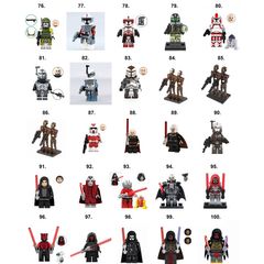 Star Wars Minifigures Collection Lego Compatible C-H