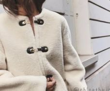 Zara double-faced jacket with toggles
