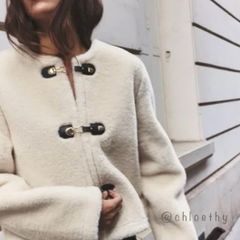 Zara double-faced jacket with toggles