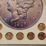 USA United States Lincoln Wheat Penny Cents and Memorial Pennys Framed Beautifly Presented Image 5