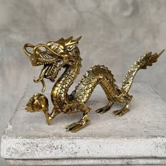 The Dragon And The Pearl - Polished Bronze