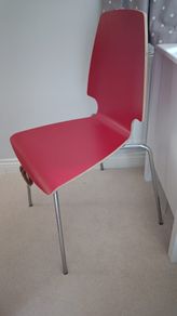 Red ikea chair