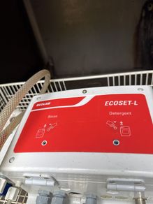 Mach dishwasher and ecolab dispenser