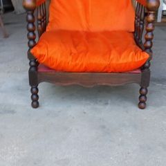 Antique Morris recliner armchair early 20th century