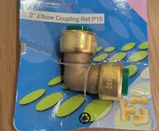 1/2" push fit elbow coupler 3pcs