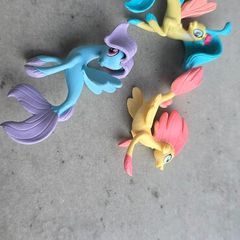 3 x Sea Ponies Mini Figure 2inch HTF MLP G4 My Little Pony Movie