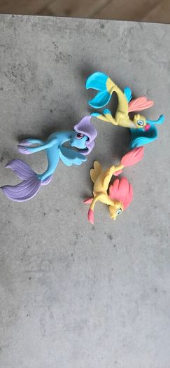 3 x Sea Ponies Mini Figure 2inch HTF MLP G4 My Little Pony Movie