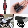 Bike Light Set, USB Rechargeable Super Bright LED Waterproof Headlight Front Lights and Back Rear Bike Lights, Adjustable Lighting Modes, Cycling Lights for Road & Mountain Image 2