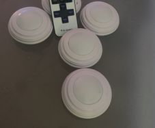 Wireless LED Puck Lights with RF Remote Control Battery Operated