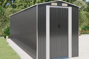 Garden Shed Anthracite 192x772x223 cm Galvanised Steel