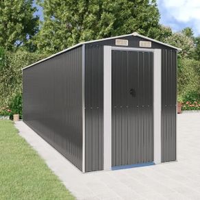 Garden Shed Anthracite 192x772x223 cm Galvanised Steel